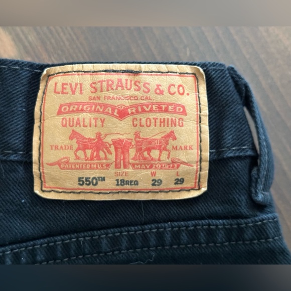 Levi’s black Jean shorts size 29 - Picture 3 of 8